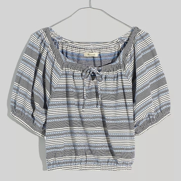 NWT MADEWELL BOHO COTTON CROP TOP - Picture 2 of 6